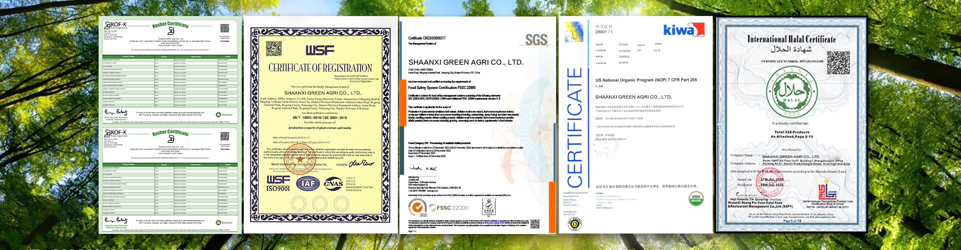 greenagribio's certifications